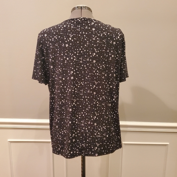 Michael by Michael Kors Black & White Floral Top - Picture 2 of 3